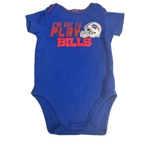NFL‎ Team Apparel Buffalo Bills One Piece Bodysuit Size 3-6 months Short Sleeve